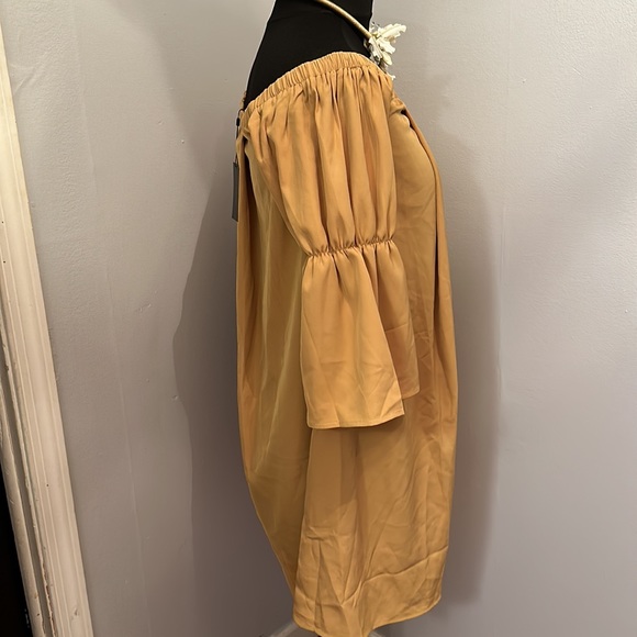 Butterfly Sleeve Loose Party Dress - Picture 6 of 8